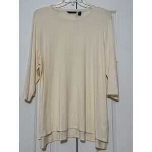 H by Halston Cream Tunic, Size 1X